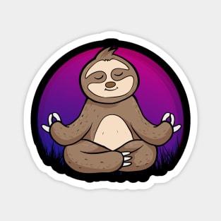 Yoga Sloth Magnet