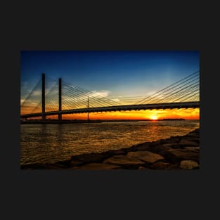 Bridge Sunset at the Indian River Inlet T-Shirt