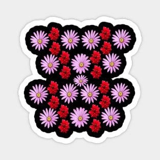 Pink daisy flower pattern summer wear Magnet