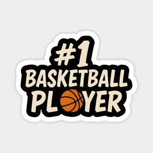 #1 Basketball Player Graphic – Sports Athlete Gift Artwork Magnet