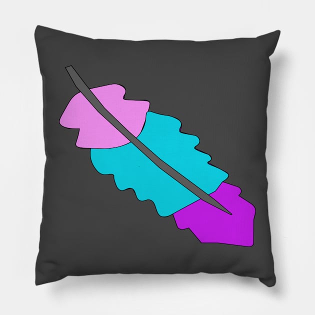 Feather vector illustration Pillow by Anna Kobylarz32