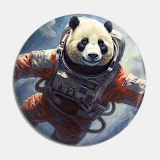 Celestial Wanderer: The Panda Astronaut's Cosmic Voyage Pin