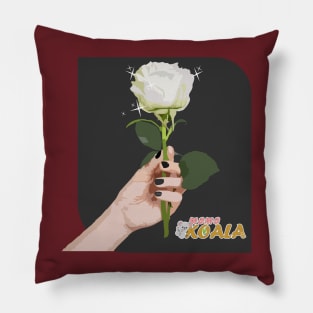 White Rose on Hand - Mama Koala .Co Pillow