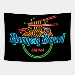 Ramen Bowl Neon Tapestry