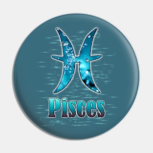 Pisces Zodiac sign Pin