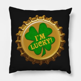 St. Patrick's Day Magnet and Sticker | I'm Lucky by Cherie(c)2022 Pillow