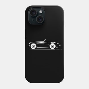 Austin Healey 100 1955 White Phone Case