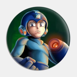 Mega Man Painted T-Shirt Pin