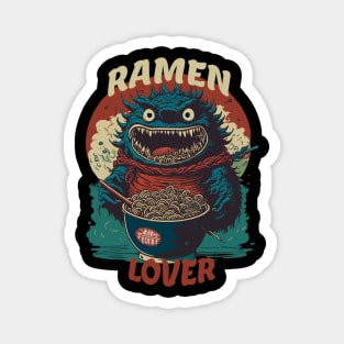 Ramen lover Japanese style monster Magnet