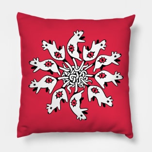 rat king (white) Pillow