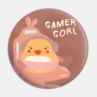 Gamer Gorl Mochi Chick Pin