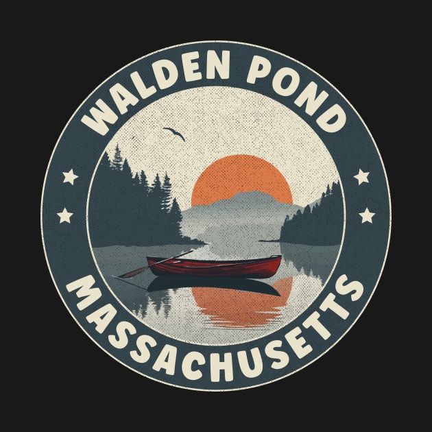 Walden Pond Massachusetts Sunset by turtlestart