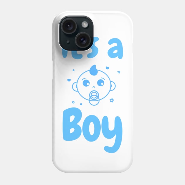 It's a Boy Phone Case by WR Merch Design