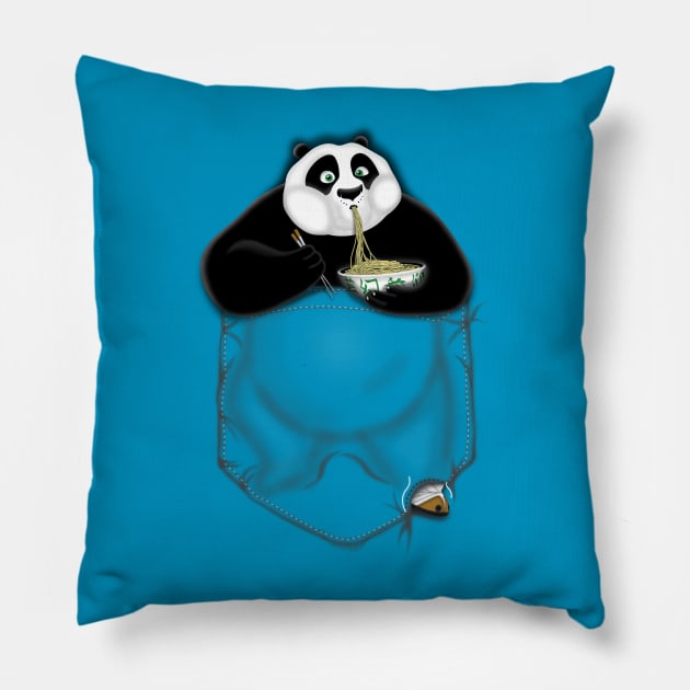 Kung Fu Po-cket Pillow by lallama