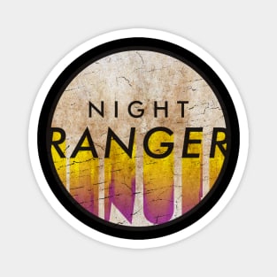 Night Ranger - VINTAGE YELLOW CIRCLE Magnet