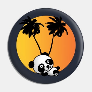 Relaxing Panda Pin