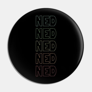 Ned Name Pattern Pin