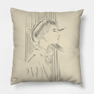 Punk Girl Pillow