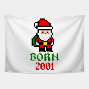 8bit santa born 2001 Tapestry