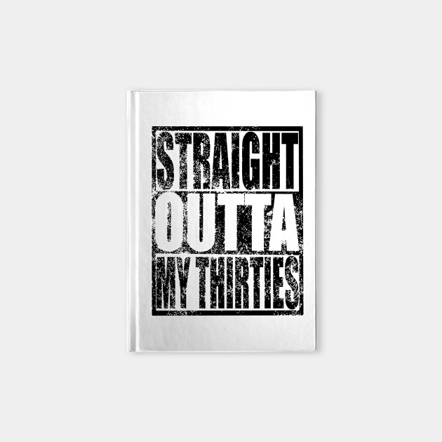 Straight Outta My Thirties T Shirt Funny 40th Birthday Gift