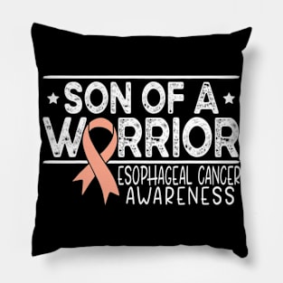 Son Of A Warrior Esophageal Cancer Awareness Pillow