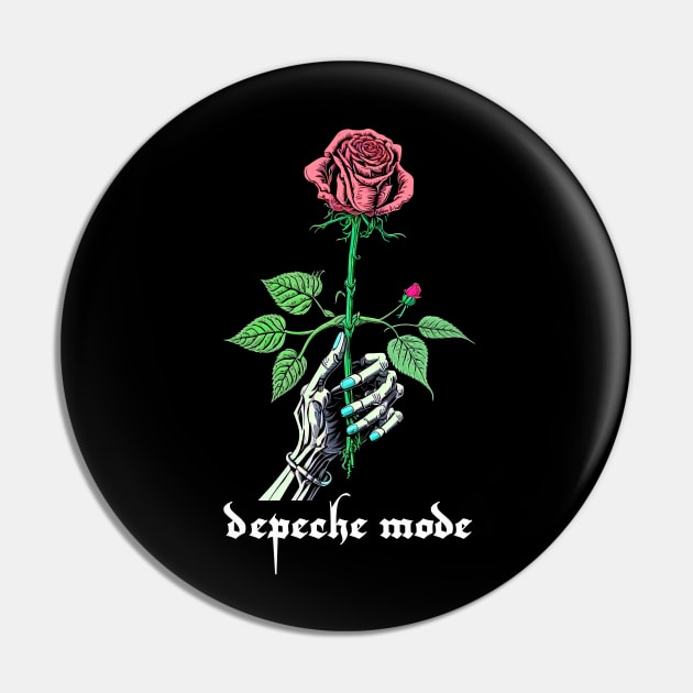 Depeche Mode - - - Original Retro Fan Art Design Pin by unknown_pleasures