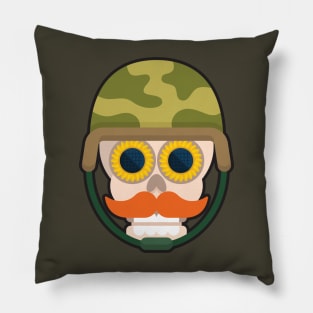 Army Sugar Skull Pillow