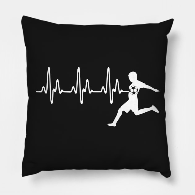 Soccer Heartbeat Pillow by jMvillszz