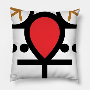 Modern hieroglyphics Pillow