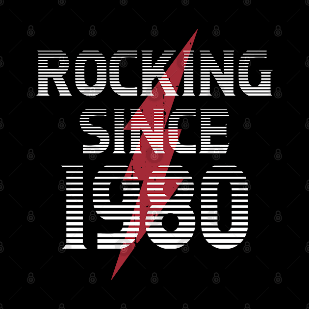 Vintage 1980 | Rocking Since 1980 | Birthday Gift by Streetwear KKS