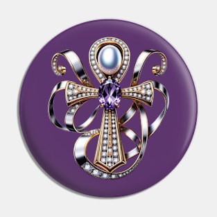 Gemstone Majesty Ankh Version 3 Pin