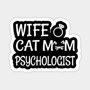 psychologist cat mom Magnet