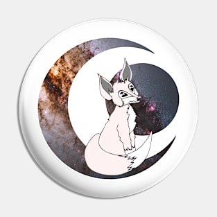 Lunar Fox Double Exposure Pin