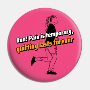 Running woman Pin