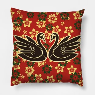 Swans In Love Pillow