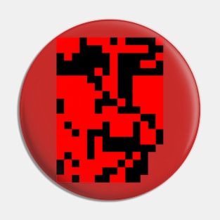 red face Pin