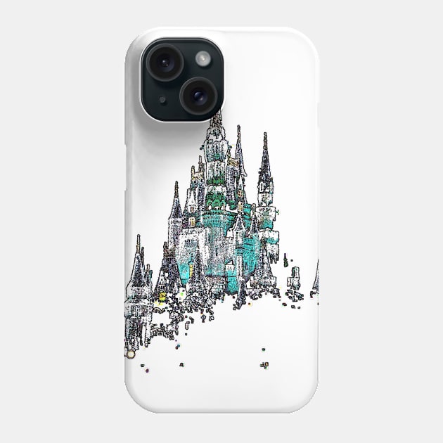 Cinderella Castle Phone Case by wdwcec23