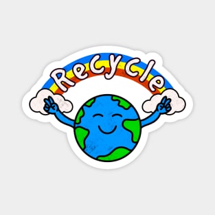 Peace and Recycle Magnet