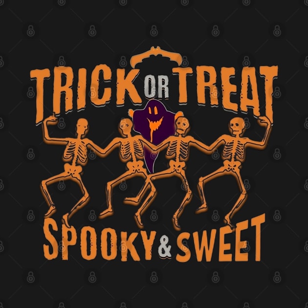 Trick Or Treat Spooky And Sweet, Funny Halloween Party,Happy Halloween Day,Funny Spooky Vibes by Customo