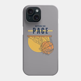 Setting The Pace Basketball in Net Phone Case