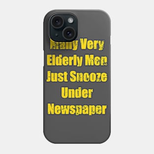 Many Ver Elderley Me Just Snooze Under Newspapers Phone Case