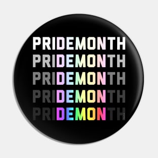 PriDEMONth Rainbow Pin