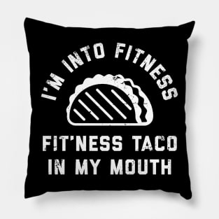 Fitness Taco In My Mouth Pillow