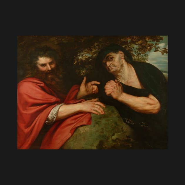 Democritus and Heraclitus by Peter Paul Rubens by Classic Art Stall