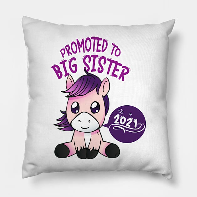 Pony Big Sister 2021 announcing pregnancy Pillow by alpmedia