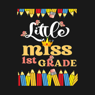 Little Miss First Grade Back To School T-Shirt