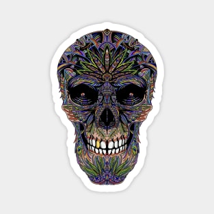 Sugar Skull Day of the Dead Art version #1 Colored Magnet