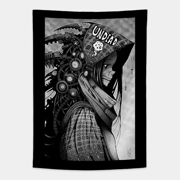 UNDEAD (Full BW) Tapestry by Umbral Lunacy