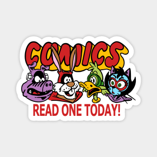 Comics Read One Today (Funny Animals Edit.) Magnet