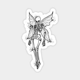 Fairycore - Fairy skeleton with fairy wings Magnet